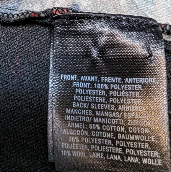 Anthropologie Black Floral Print Flamingo Garden top medium by Michelle - Picture 7 of 9